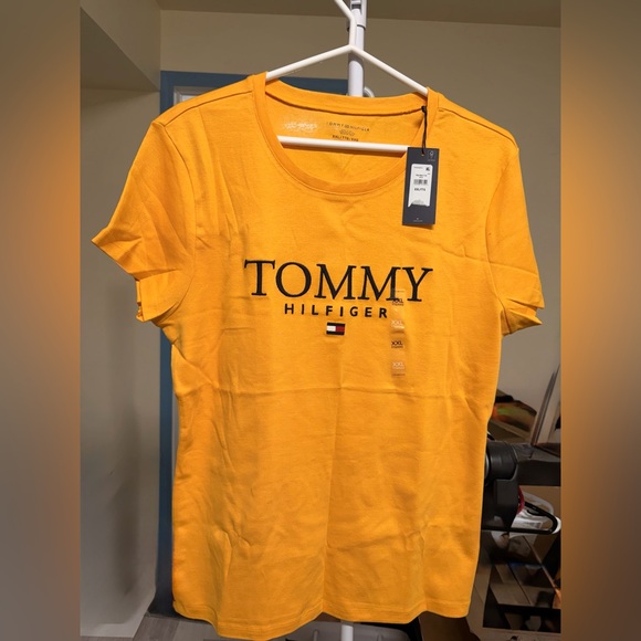 Tommy Hilfiger Tops - Tommy Hilfiger Mustard Tee with Logo